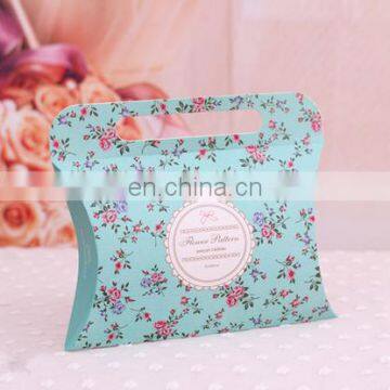 Newest Design European Wedding Favors Paper Pillow candy favor box