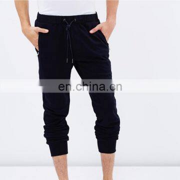 mental zipper pocket wholesale men jogger sweatpants