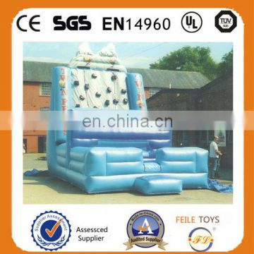 2015 Attracting cheap inflatable rock climbing wall for children