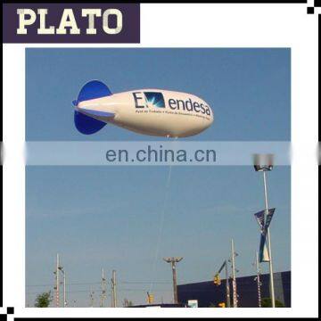 Inflatable flying airship ,large inflatable zeppelin helium balloon for promotion