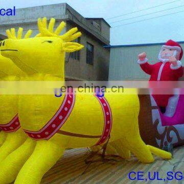 inflatable Winter Reindeer Santa Claus