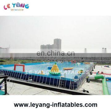 Inflatable Stents Pool , Metal Frame Inflatable Swimming Pool