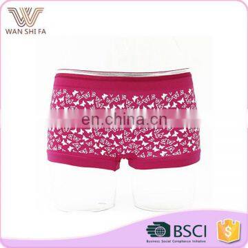 Custom beautiful butterfly pattern high quality soft underwear panty models