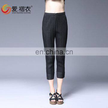 2016 New Arrival Factory Supply Khaki and Black Female Crop Jeans Thick Girls Tight Jeans Pants photo-5