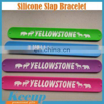 Wholesale Cheap Custom Silicone Slap Bracelet for Promotion