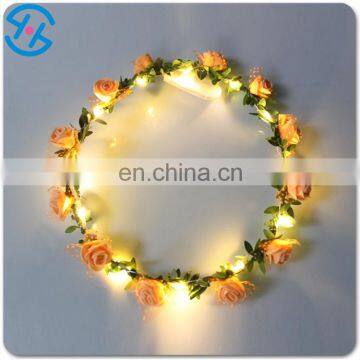 2017 Beautiful Lighted Plastic Flower Garland Grown photo-6