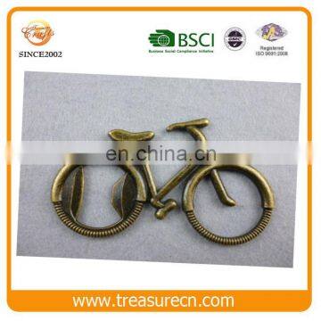 Souvenir Bicycle Casting Beer Bottle Opener With Anqitue Gold Finish