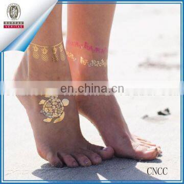 Temporary Metallic Flash Transfer Tattoo Inspire Body Makeup Sticker Removeable