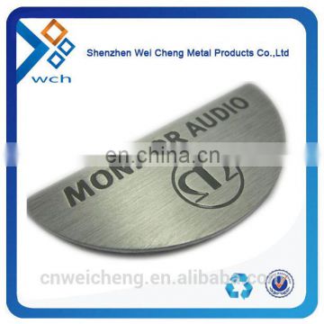 anodized aluminium label