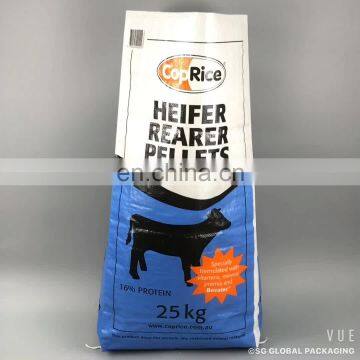 Wholesale 20lb 50lb bopp laminated pp woven feed bag