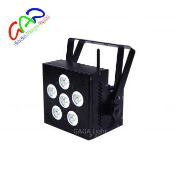 6*15 ватт 5-в-1 беспроводной и работающий от батарей светильник BATTERY & WIRELESS FLAT PAR с сертификатом CE