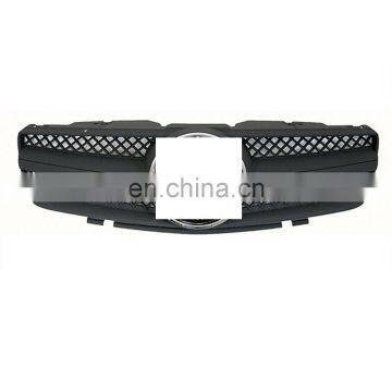 Matte Black 1x Front Grille Mesh Cover 2003-2009 For Mercedes-Benz SL-Class R230