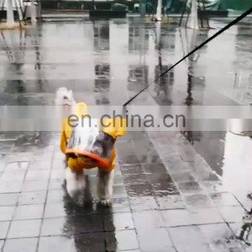 New Design High Quality Pet Raincoat Cartoon Waterproof Four-Legged Raincoat Small Puppy Pet Clothes