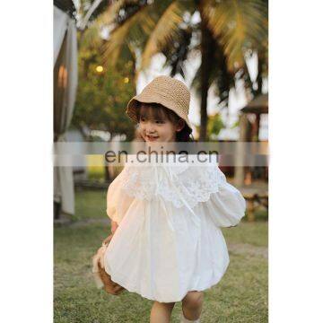 6751/Solid China Manufacturer Sweet Fashionable Dress for Baby Girl Princess Elegant Girls Clothing