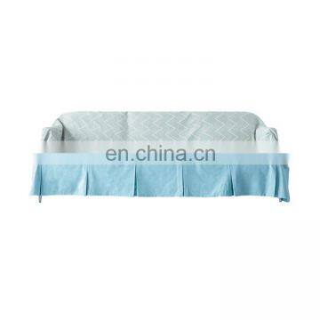 Yiwu Factory Home Decor Furniture Protector Fabric Couch Cover Triangular Stripe Jacquard Sofa Cover Protector photo-4