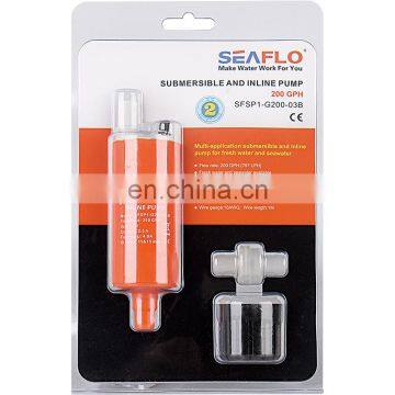 SEAFLO 12V DC 200GPH Solar Inline Water Pump