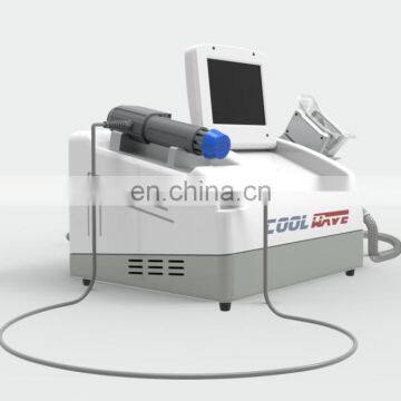 Niansheng Factory Cool Wave 2 in 1 Equipment Shockwave Pain Relief Cellulite Reduction Beauty Machine photo-2