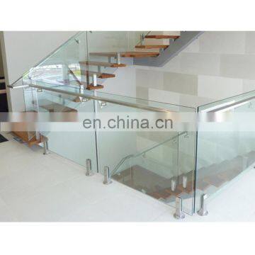 Glass factory high quality stainless steel clear laminated glass railing