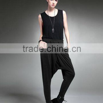 Casual sportwear sweatpants drop crotch slacks trousers harem pants