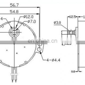 49TYZ 12V 1.2w 5-6rpm or 220V AC Single-phase Asynchronous dc AC Motor for Motorized Toys and N-scale Train Models photo-5