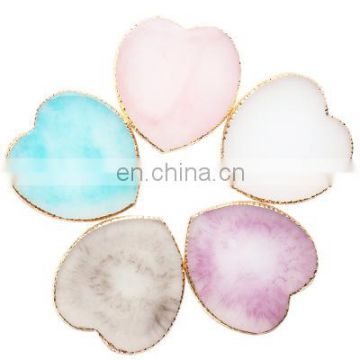 Natural Resin Nail Color Paint Palette Holder Drawing Nail Color Mixing Display Nail Art Tool