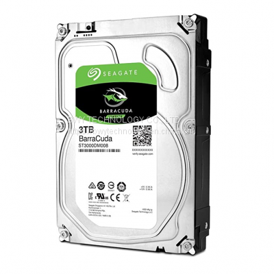 Seagate BarraCuda 3TB Internal Hard Drive HDD – 3.5 Inch SATA 6 Gb/s 7200 RPM 64MB Cache for Computer Desktop PC ST3000DM008