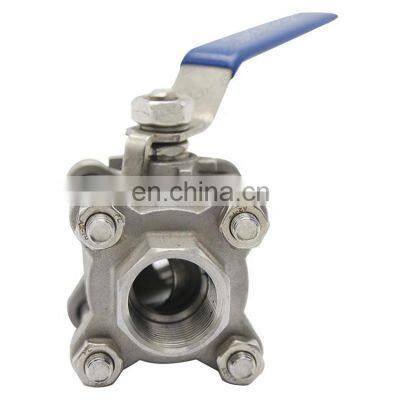 Bundor 3 inch three-disc ball valve stainless steel ball valve