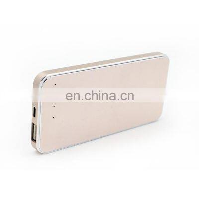 2020 metal power bank super slim aluminum battery charger high quality real capacity exteral charge