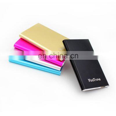 4000mah slim power bank metal  mobile power charger Oem laser logo mobile power battery charge