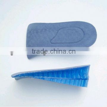 Invisible silica gel lift insoles with two layers