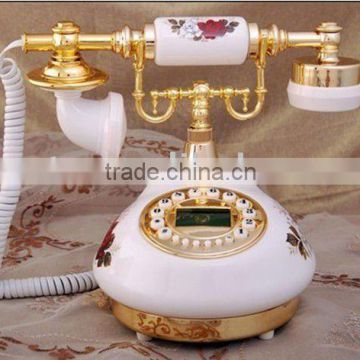 porcelain antique telephone with cid display