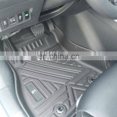 Hot sale durable rubber 3d TPE car floor mat forToyota HIGHLANDER 2017-2020