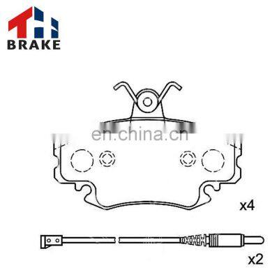 Russia lada parts brake pad FMSI D1146 WVA 21404 OE 6000008126