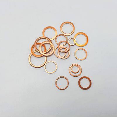 Custom size 12*18*1.5 mm copper gasket solid copper sealing gasket gasket gasket made in China