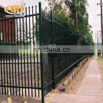 Hot sale galvanized steel fence pvc coated ornamental wrought iron fence