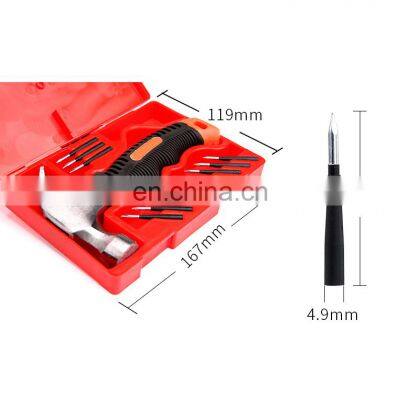 Fast Tire Repair Rubber Nail With Claw Hammer Carry Case