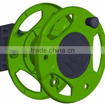 Garden hose reel without hose reel adjustable