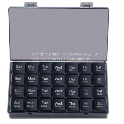 2020 Custom Eco Friendly Weekly Wheat Straw Pill Dispenser Container Medicine Case 7 Day Pill Box photo-4