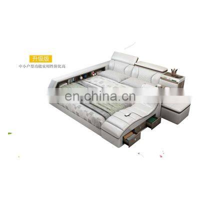 New Design Modern Furniture Multifunction Message Tatami Bed Smart Beds With Wireless Speaker Adjustable Wedding Bedding Room photo-2