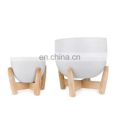 K&B cheap wholesale 2021 new design popular white modern cute flower pot