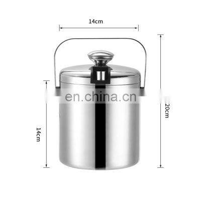 Double Selling Metal Cooler Beer Customizable Wholesale Premium Round Branded Decorative Ice Buckets photo-5