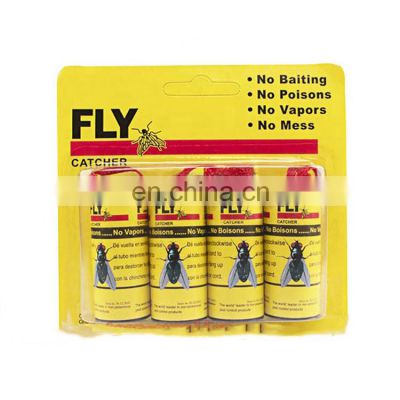 Yelin Cheaper Sticky Fly Catcher Yellow Blue Glue Roll Trap Paper Glue Ribbon