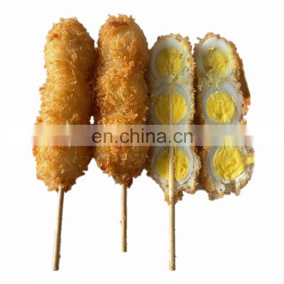 Good quality frozen breaded quail eggs skewer