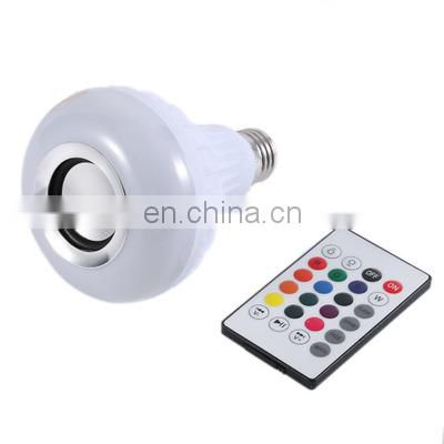 E27 Base RGB Colorful Home Music Bulb Speaker Recessed LED Music Bulb