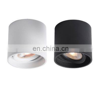 Round Adjustable Ceiling LEDs Light Surface Mounted Downlights For Home