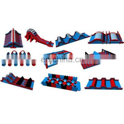 Commercial 5K Obstacle Course Inflatable Slides Obstacle Run Challenge Course Game