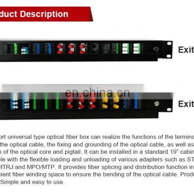 Hanxin High Density Optical Termination Box 12 Port Universal Type Patch Panel 12 Port Odf Distribution Box Splice Box photo-5