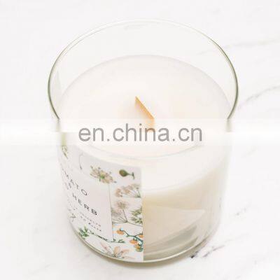 Custom Private Label Cork Lid Glass Bottle Aromatherapy Soy Wax Candle Jars Can Customize AROMA Fragrance Candle