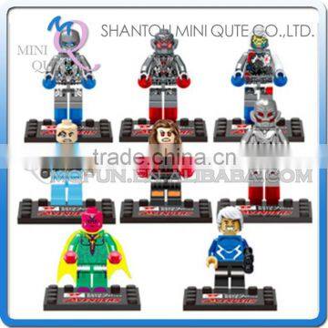 Mini Qute DARGO 8pc/set plastic Marvel Avenger Ultro Spiderman batman boys building blocks action figures educational toy NO.852