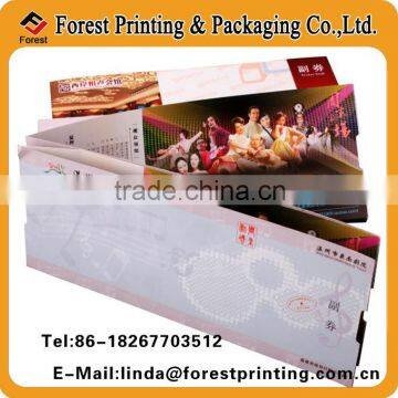 printing anti-fake numbered thermal tickets admission ticket coupon printing